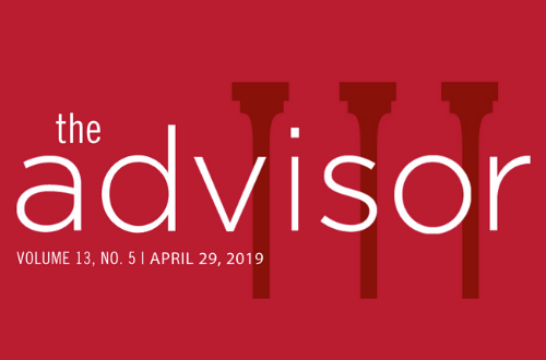 The Advisor Newsletter (UGA Finance & Administration, 2019)