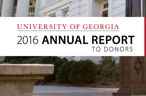 President's Annual Report (UGA, 2016)
