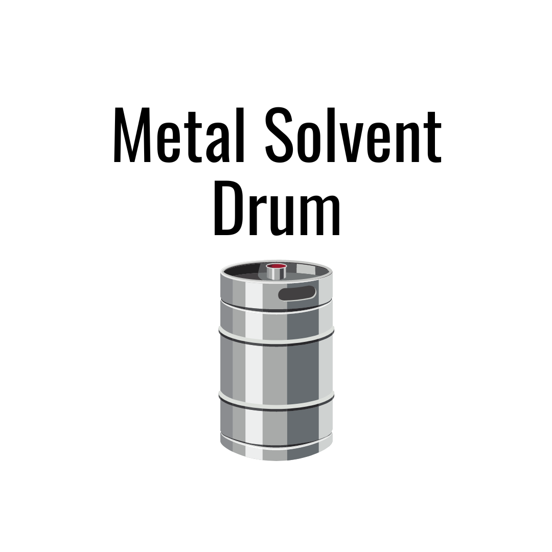 metal solvent drum icon