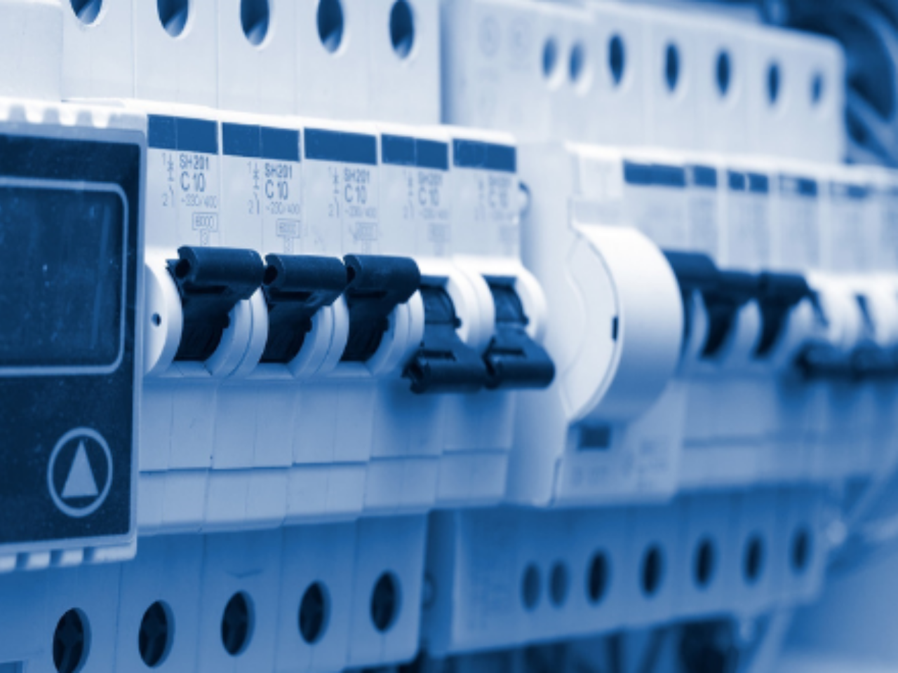 Switches turned up and down